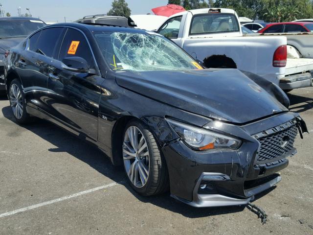 JN1EV7AP7JM358754 - 2018 INFINITI Q50 LUXE BLACK photo 1