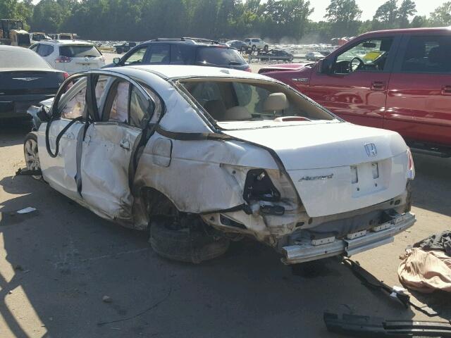 1HGCP26808A112855 - 2008 HONDA ACCORD EXL WHITE photo 3