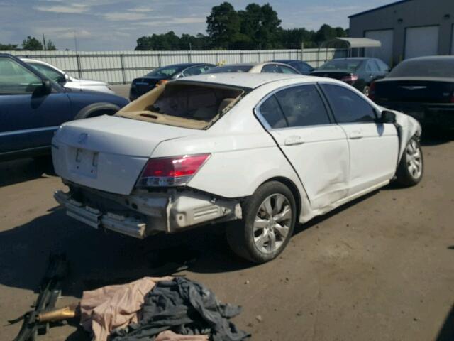 1HGCP26808A112855 - 2008 HONDA ACCORD EXL WHITE photo 4