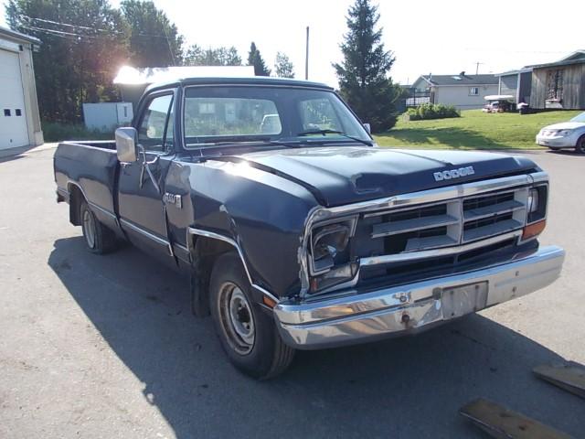 1B7FD04H7HS513745 - 1987 DODGE D-SERIES D BLUE photo 1