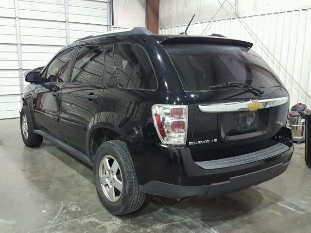 2CNDL13F676019535 - 2007 CHEVROLET EQUINOX LS BLACK photo 3