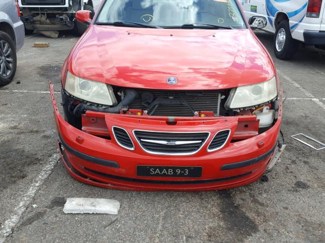 YS3FD49Y741058436 - 2004 SAAB 9-3 ARC RED photo 9