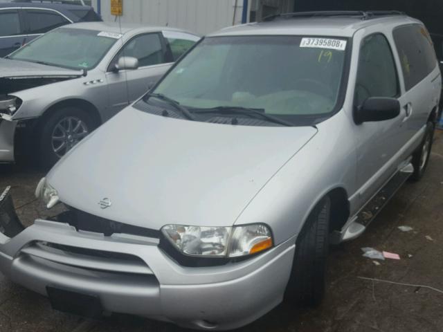 4N2ZN16T12D804087 - 2002 NISSAN QUEST SE SILVER photo 2