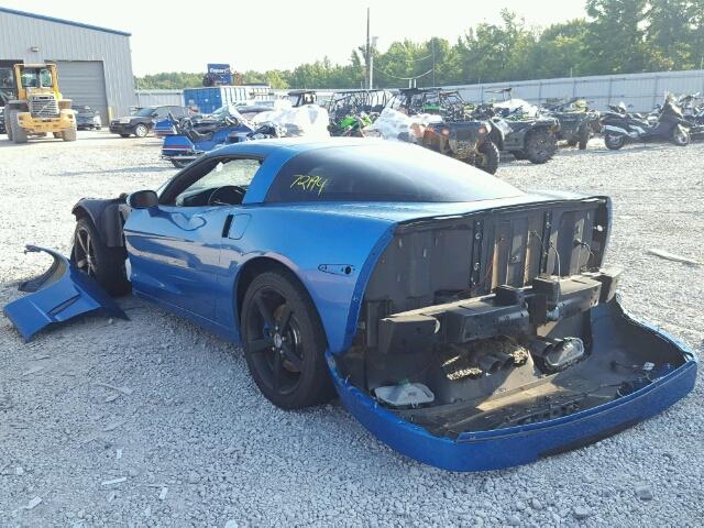 1G1YY26W785125684 - 2008 CHEVROLET CORVETTE BLUE photo 3