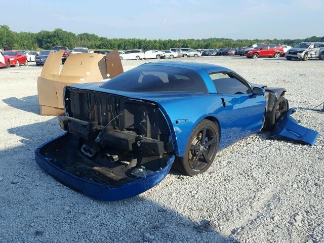 1G1YY26W785125684 - 2008 CHEVROLET CORVETTE BLUE photo 4