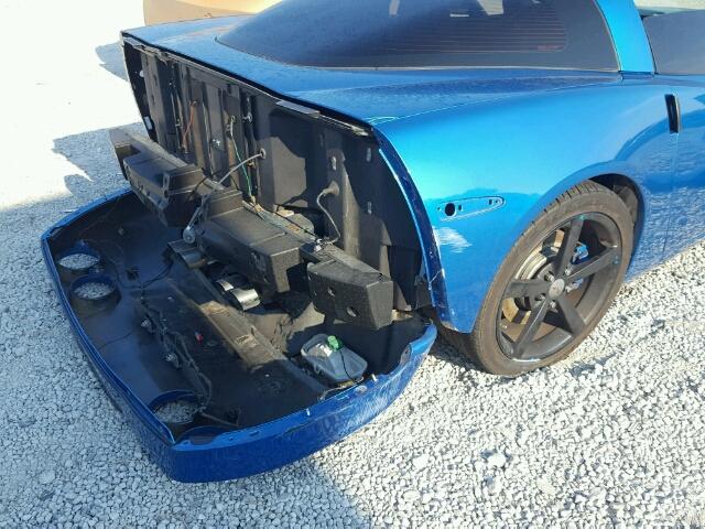 1G1YY26W785125684 - 2008 CHEVROLET CORVETTE BLUE photo 9