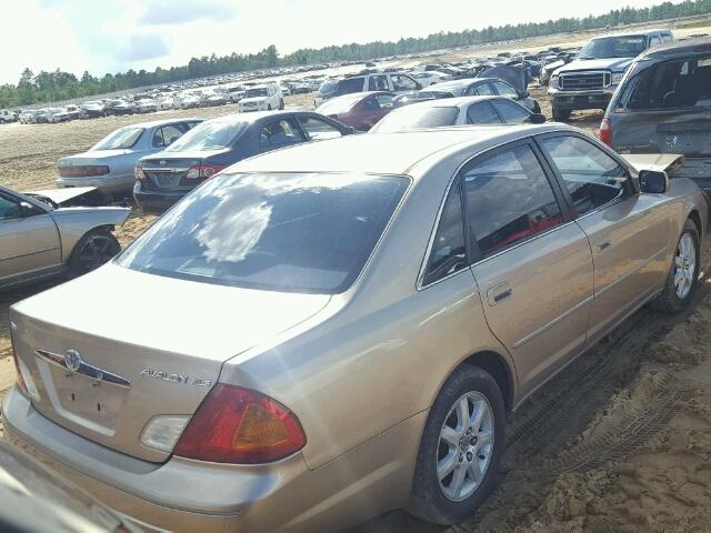 4T1BF28B11U131310 - 2001 TOYOTA AVALON XL/ BEIGE photo 4