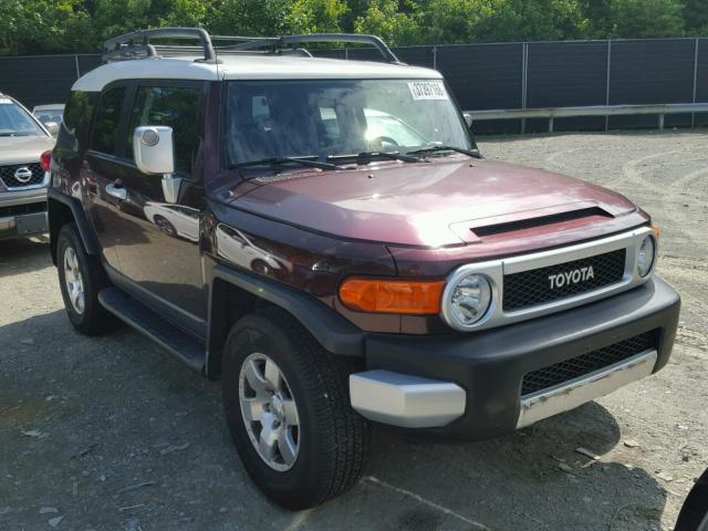 JTEBU11F870011730 - 2007 TOYOTA FJ CRUISER BURGUNDY photo 1