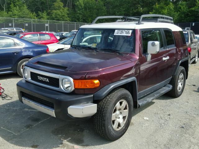 JTEBU11F870011730 - 2007 TOYOTA FJ CRUISER BURGUNDY photo 2