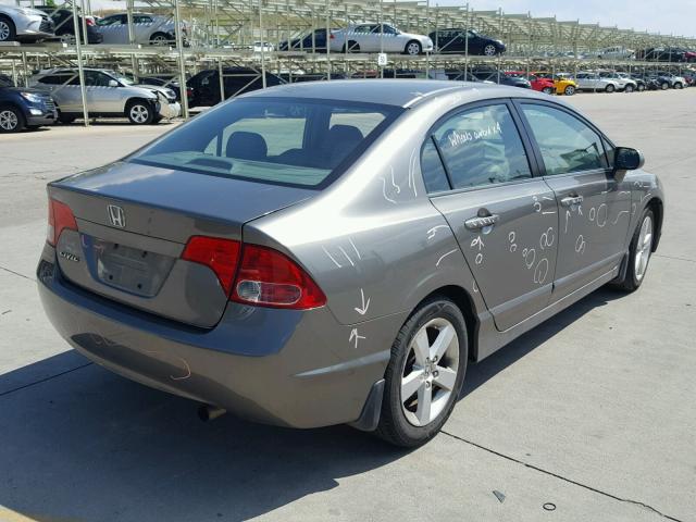 2HGFA16988H344350 - 2008 HONDA CIVIC EXL SILVER photo 4