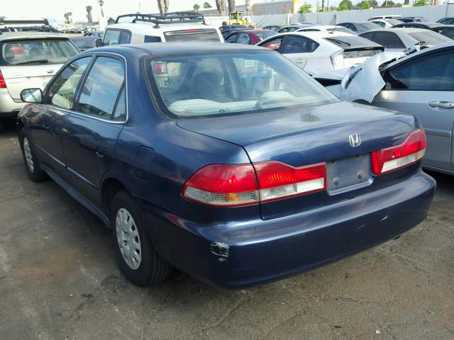 1HGCF86692A092178 - 2002 HONDA ACCORD VAL BLUE photo 3