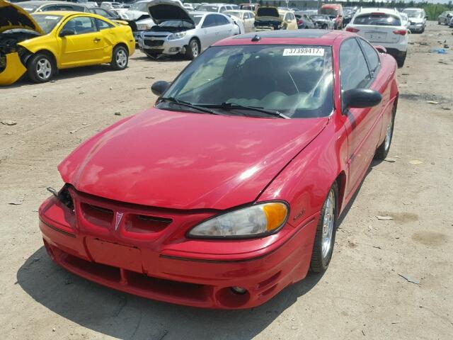 1G2NV12E44C148683 - 2004 PONTIAC GRAND AM G RED photo 2