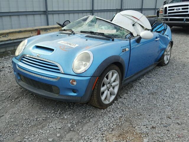 WMWRE33422TD50658 - 2002 MINI COOPER S BLUE photo 2