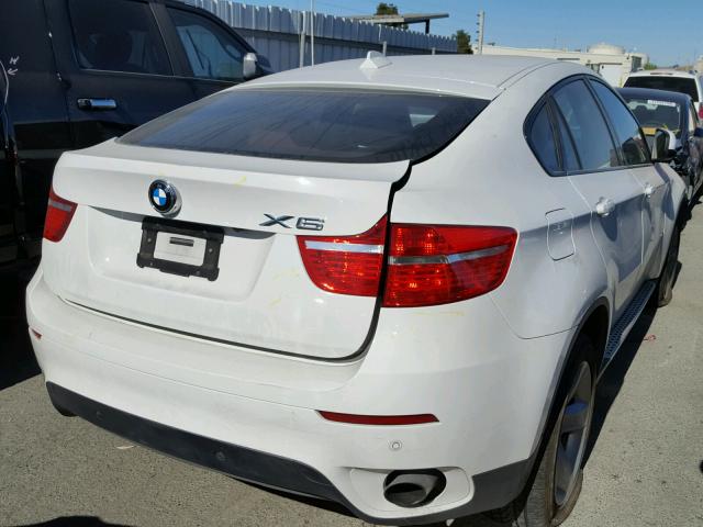 5UXFG2C59BLX08224 - 2011 BMW X6 XDRIVE3 WHITE photo 4