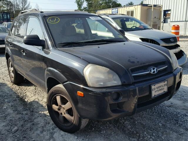 KM8JM12B07U505709 - 2007 HYUNDAI TUCSON GLS BLACK photo 1