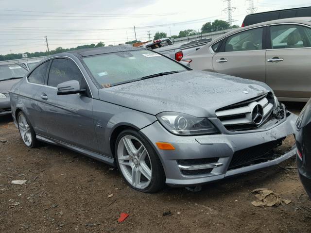 WDDGJ8JB8CF923747 - 2012 MERCEDES-BENZ C 350 4MAT GRAY photo 1