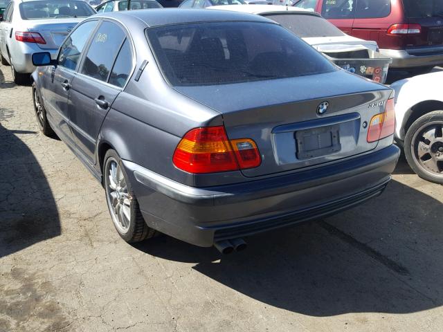 WBAEV53462KM02273 - 2002 BMW 330 I GRAY photo 3