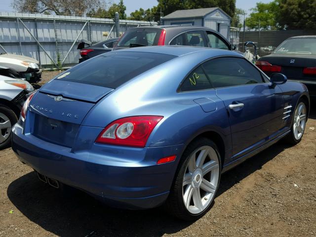 1C3AN69L26X064051 - 2006 CHRYSLER CROSSFIRE BLUE photo 4