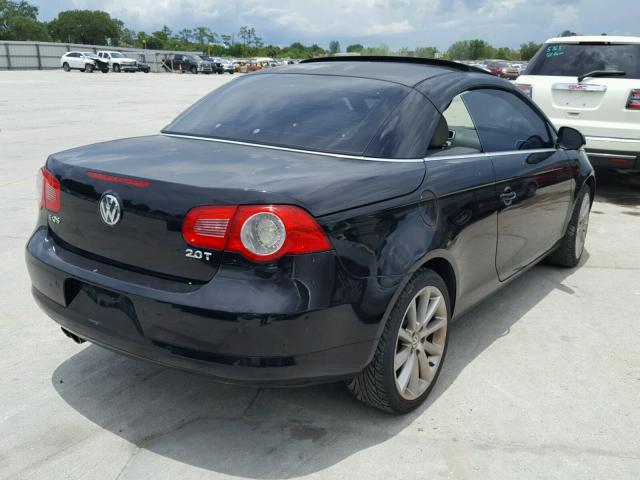 WVWDA71F27V049997 - 2007 VOLKSWAGEN EOS 2.0T S შავი ფოტო 4