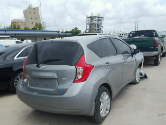 3N1CE2CP9EL363428 - 2014 NISSAN VERSA NOTE SILVER photo 4