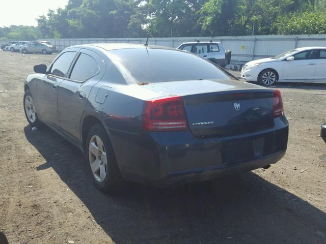 2B3KA43R08H116508 - 2008 DODGE CHARGER BLUE photo 3