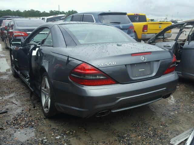 WDBSK7BA8CF168678 - 2012 MERCEDES-BENZ SL 550 GRAY photo 3