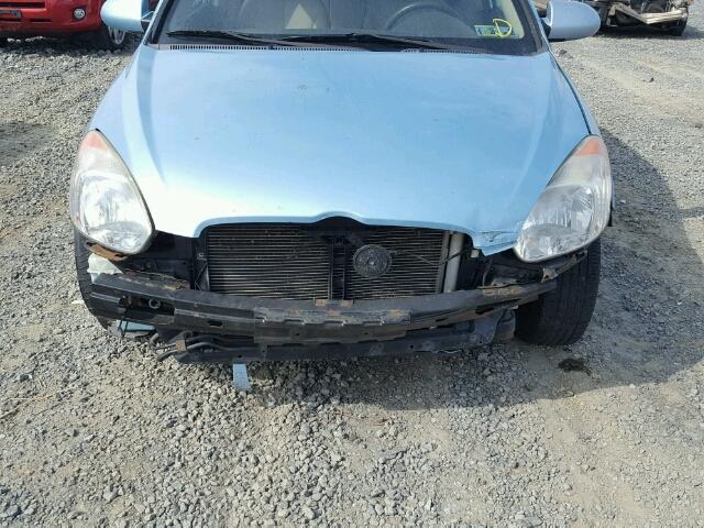 KMHCN46C09U330066 - 2009 HYUNDAI ACCENT GLS BLUE photo 9