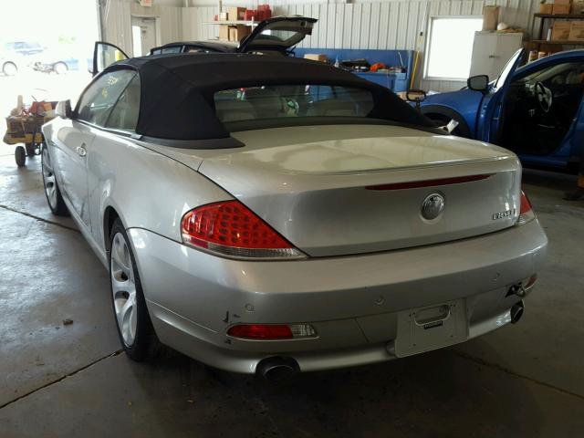 WBAEK13466CN77057 - 2006 BMW 650 I TAN photo 3