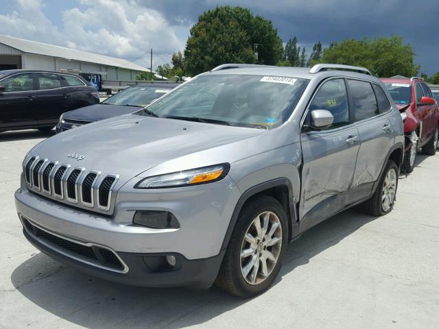 1C4PJLDS5FW628912 - 2015 JEEP CHEROKEE L SILVER photo 2