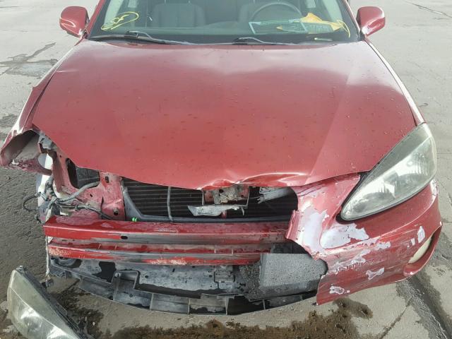 2G2WP522541348974 - 2004 PONTIAC GRAND PRIX წითელი ფოტო 10
