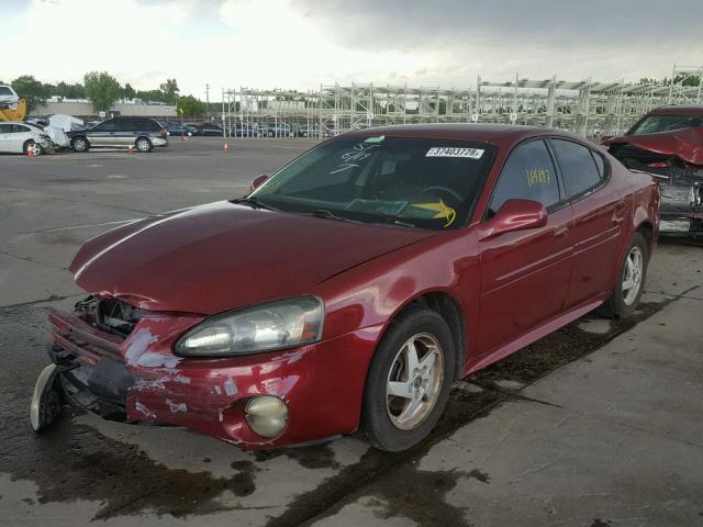 2G2WP522541348974 - 2004 PONTIAC GRAND PRIX წითელი ფოტო 2