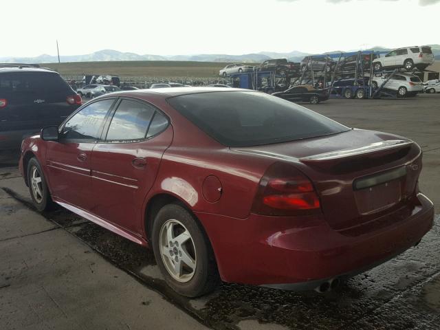 2G2WP522541348974 - 2004 PONTIAC GRAND PRIX წითელი ფოტო 3