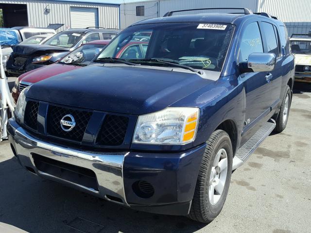 5N1AA08AX7N710496 - 2007 NISSAN ARMADA SE BLUE photo 2