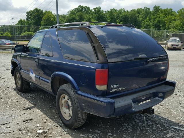 1GKCS18W6XK513276 - 1999 GMC JIMMY BLUE photo 3