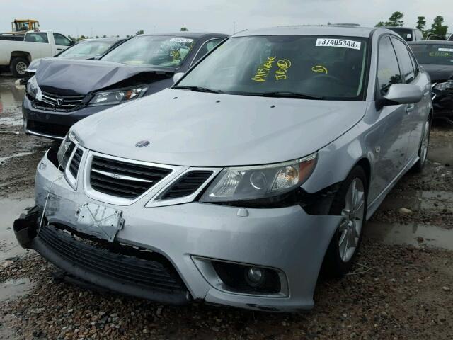 YS3FH41U481141714 - 2008 SAAB 9-3 AERO SILVER photo 2