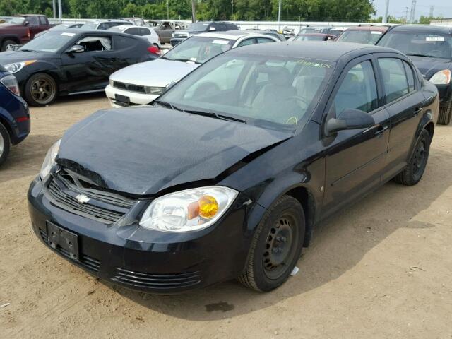 1G1AL58F487243596 - 2008 CHEVROLET COBALT LT BLACK photo 2