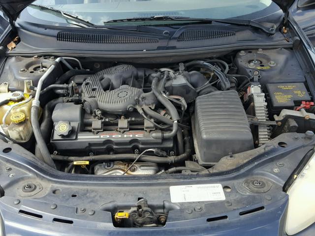 1C3AL56U21N562980 - 2001 CHRYSLER SEBRING LX BLUE photo 7