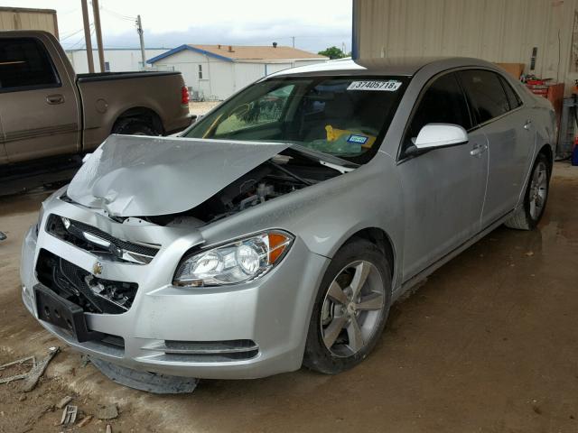 1G1ZC5EU6BF364083 - 2011 CHEVROLET MALIBU 1LT SILVER photo 2