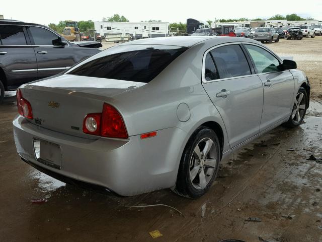 1G1ZC5EU6BF364083 - 2011 CHEVROLET MALIBU 1LT SILVER photo 4