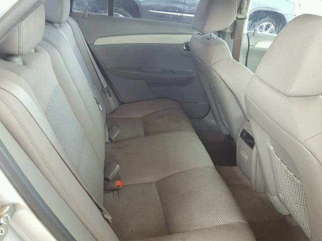 1G1ZC5EU6BF364083 - 2011 CHEVROLET MALIBU 1LT SILVER photo 6