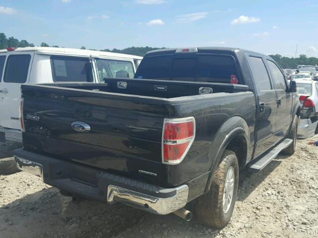 1FTFW1CF3BFB95106 - 2011 FORD F150 SUPER BLACK photo 4