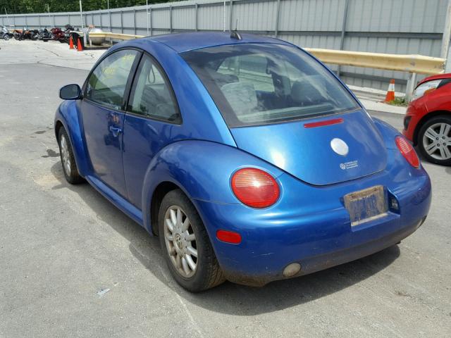 3VWCR31C95M400931 - 2005 VOLKSWAGEN NEW BEETLE 蓝色 照片 3