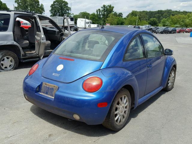 3VWCR31C95M400931 - 2005 VOLKSWAGEN NEW BEETLE 蓝色 照片 4