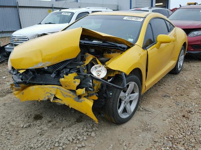 4A3AK24F59E025725 - 2009 MITSUBISHI ECLIPSE GS YELLOW photo 2