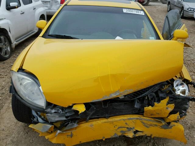 4A3AK24F59E025725 - 2009 MITSUBISHI ECLIPSE GS YELLOW photo 7