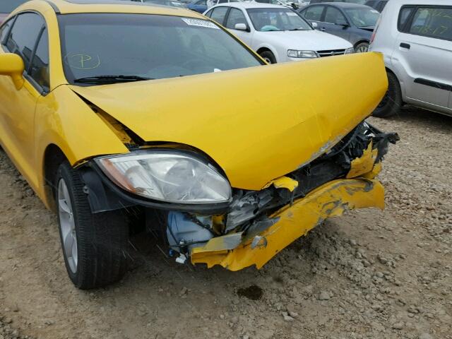 4A3AK24F59E025725 - 2009 MITSUBISHI ECLIPSE GS YELLOW photo 9