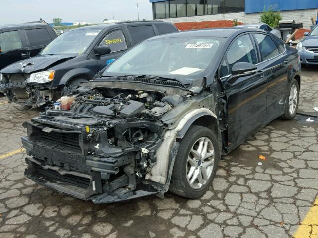 1FA6P0H74F5131618 - 2015 FORD FUSION SE BLACK photo 2