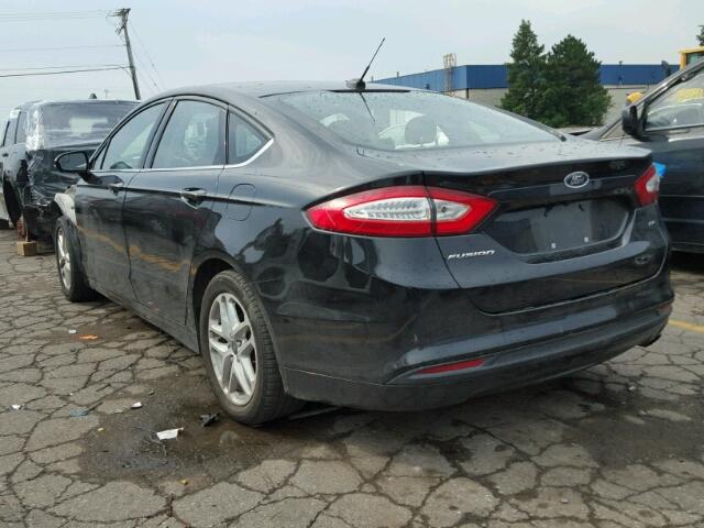 1FA6P0H74F5131618 - 2015 FORD FUSION SE BLACK photo 3