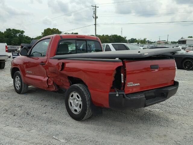 5TENX22N99Z618095 - 2009 TOYOTA TACOMA RED photo 3