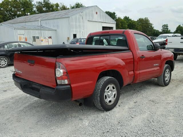 5TENX22N99Z618095 - 2009 TOYOTA TACOMA RED photo 4